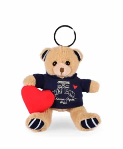 Porte clé Ours sweat marine Champs Elysées - 15 cm