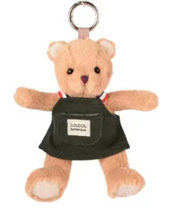 Porte cle - Peluche Ours jardinier - 15 cm