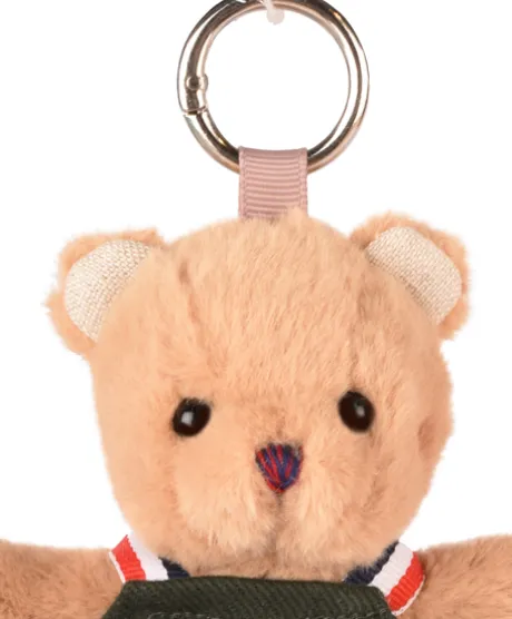 Porte cle - Peluche Ours jardinier - 15 cm