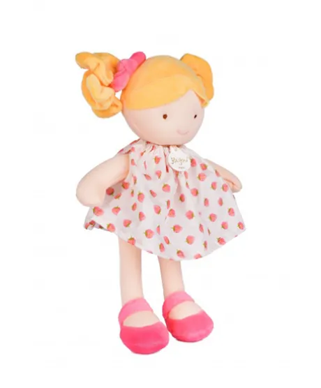 Poupee tissu PRETTY - Fraise - 28 cm