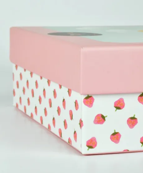 Poupee tissu PRETTY - Fraise - 28 cm