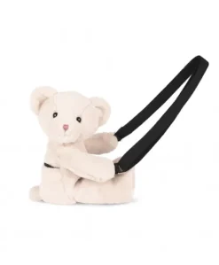 Sac bandouliere - Ours en peluche beige - 30 cm