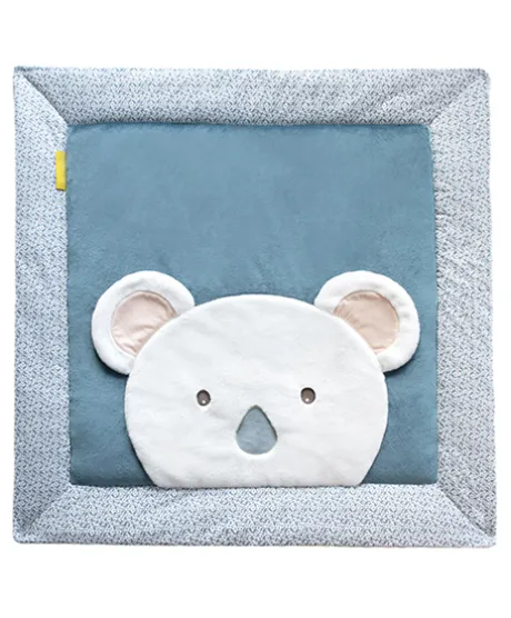 Tapis de Parc koala Yoca - bleu / vert - 100 x 100 cm