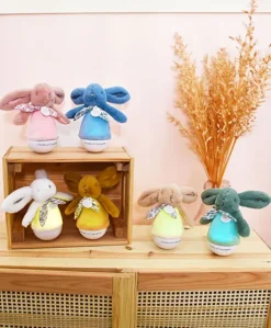 Veilleuse bebe musicale Culbuto verte - 16 cm