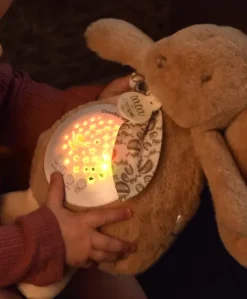 Veilleuse Lapin Musicale Projection mur et chansons Douces - Beige